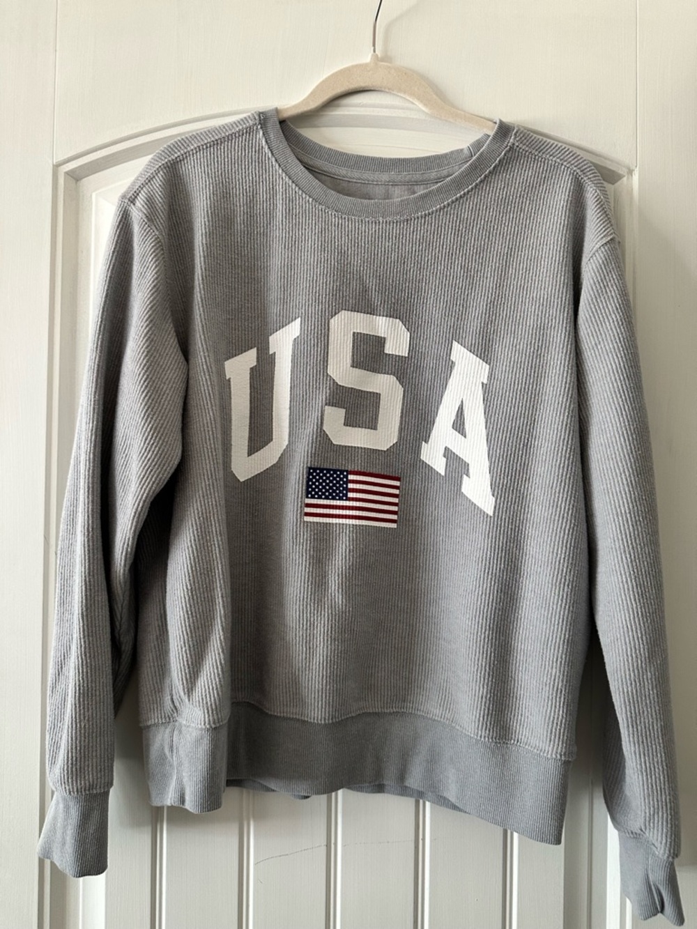 Blended Clothing Co. USA Graphic Crewneck Sweatshirt - Light Gray